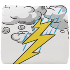 Storm Thunder Lightning Light Flash Cloud Seat Cushion by danenraven