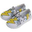 Storm Thunder Lightning Light Flash Cloud Kids Lightweight Slip Ons View2