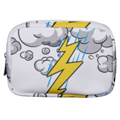 Storm Thunder Lightning Light Flash Cloud Make Up Pouch (small) by danenraven