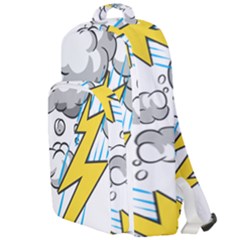 Storm Thunder Lightning Light Flash Cloud Double Compartment Backpack by danenraven