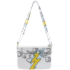 Storm Thunder Lightning Light Flash Cloud Double Gusset Crossbody Bag by danenraven