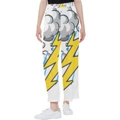 Storm Thunder Lightning Light Flash Cloud Women s Pants  by danenraven