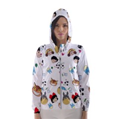 My Neighbor Totoro Cartoon Women s Hooded Windbreaker by danenraven