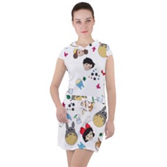 My Neighbor Totoro Cartoon Drawstring Hooded Dress