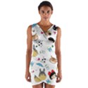 My Neighbor Totoro Cartoon Wrap Front Bodycon Dress View1