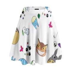 My Neighbor Totoro Cartoon High Waist Skirt by danenraven