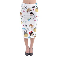 My Neighbor Totoro Cartoon Midi Pencil Skirt by danenraven