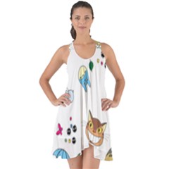 My Neighbor Totoro Cartoon Show Some Back Chiffon Dress by danenraven