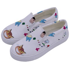 My Neighbor Totoro Cartoon Kids  Canvas Slip Ons by danenraven