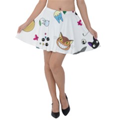 My Neighbor Totoro Cartoon Velvet Skater Skirt by danenraven