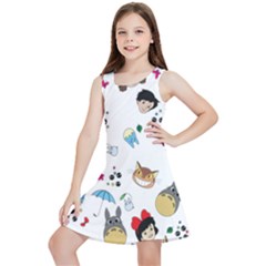 My Neighbor Totoro Cartoon Kids  Lightweight Sleeveless Dress by danenraven