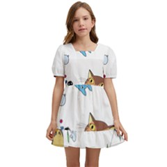 My Neighbor Totoro Cartoon Kids  Short Sleeve Dolly Dress by danenraven