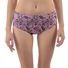 Batik-02 Reversible Mid-waist Bikini Bottoms by nateshop