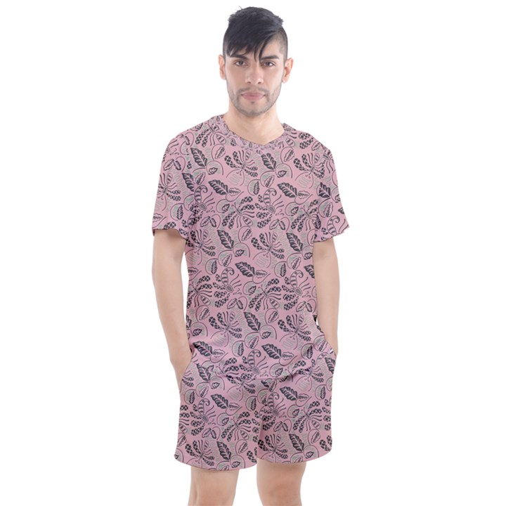 Batik-02 Men s Mesh Tee and Shorts Set