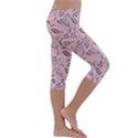 Batik-02 Kids  Lightweight Velour Capri Leggings  View3