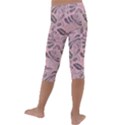 Batik-02 Kids  Lightweight Velour Capri Leggings  View4