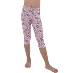 Batik-02 Kids  Lightweight Velour Capri Leggings  by nateshop