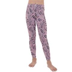 Batik-02 Kids  Lightweight Velour Leggings by nateshop