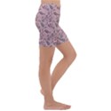 Batik-02 Kids  Lightweight Velour Capri Yoga Leggings View3