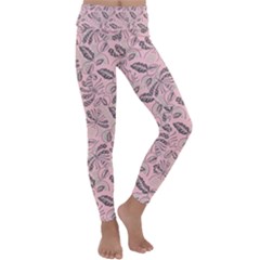 Batik-02 Kids  Lightweight Velour Classic Yoga Leggings by nateshop