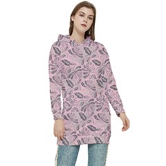 Batik-02 Women s Long Oversized Pullover Hoodie