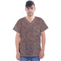 Batik-03 Men s V-neck Scrub Top