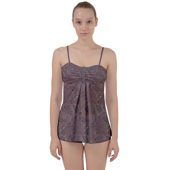 Batik-03 Babydoll Tankini Set