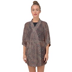 Batik-03 Half Sleeve Chiffon Kimono by nateshop