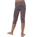 Batik-03 Kids  Lightweight Velour Capri Leggings  View4