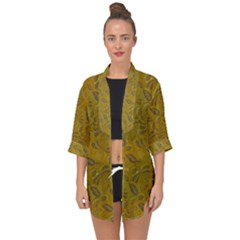 Batik-04 Open Front Chiffon Kimono by nateshop