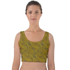 Batik-04 Velvet Crop Top by nateshop