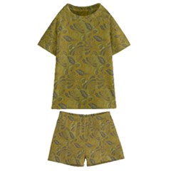 Batik-04 Kids  Swim Tee And Shorts Set by nateshop