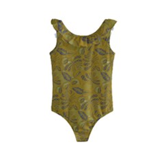 Batik-04 Kids  Frill Swimsuit by nateshop