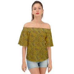 Batik-04 Off Shoulder Short Sleeve Top by nateshop