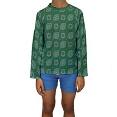 Batik-05 Kids  Long Sleeve Swimwear by nateshop