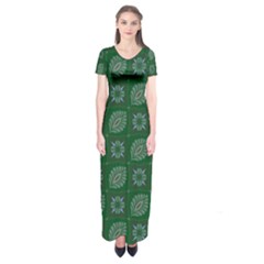 Batik-05 Short Sleeve Maxi Dress by nateshop