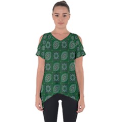 Batik-05 Cut Out Side Drop Tee by nateshop