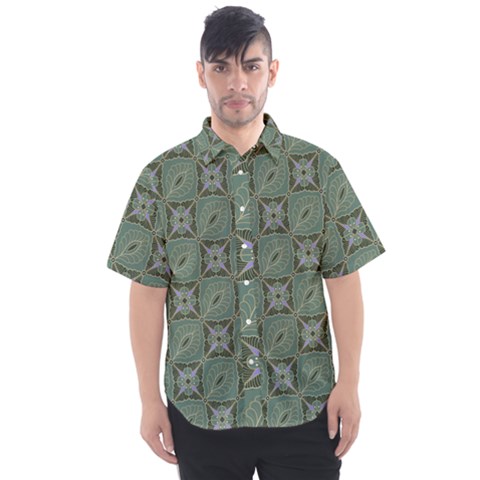 Batik-tradisional Men s Short Sleeve Shirt by nateshop