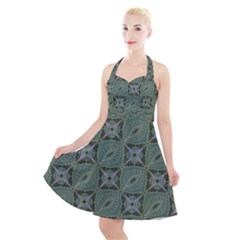 Batik-tradisional Halter Party Swing Dress  by nateshop