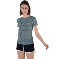 Batik-tradisional Back Circle Cutout Sports Tee by nateshop