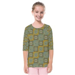 Batik-tradisional-01 Kids  Quarter Sleeve Raglan Tee