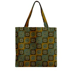 Batik-tradisional-01 Zipper Grocery Tote Bag by nateshop