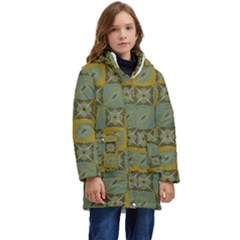 Batik-tradisional-01 Kid s Hooded Longline Puffer Jacket by nateshop