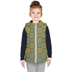 Batik-tradisional-01 Kids  Hooded Puffer Vest by nateshop