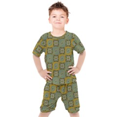 Batik-tradisional-01 Kids  Tee And Shorts Set by nateshop