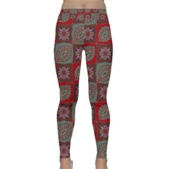 Batik-tradisional-02 Classic Yoga Leggings by nateshop