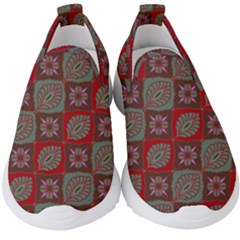 Batik-tradisional-02 Kids  Slip On Sneakers by nateshop