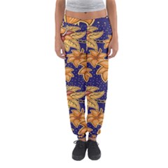 Seamless-pattern Floral Batik-vector Women s Jogger Sweatpants by nateshop