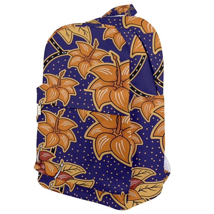 Seamless-pattern Floral Batik-vector Classic Backpack