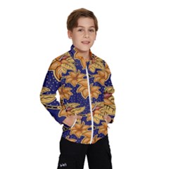 Seamless-pattern Floral Batik-vector Kids  Windbreaker by nateshop